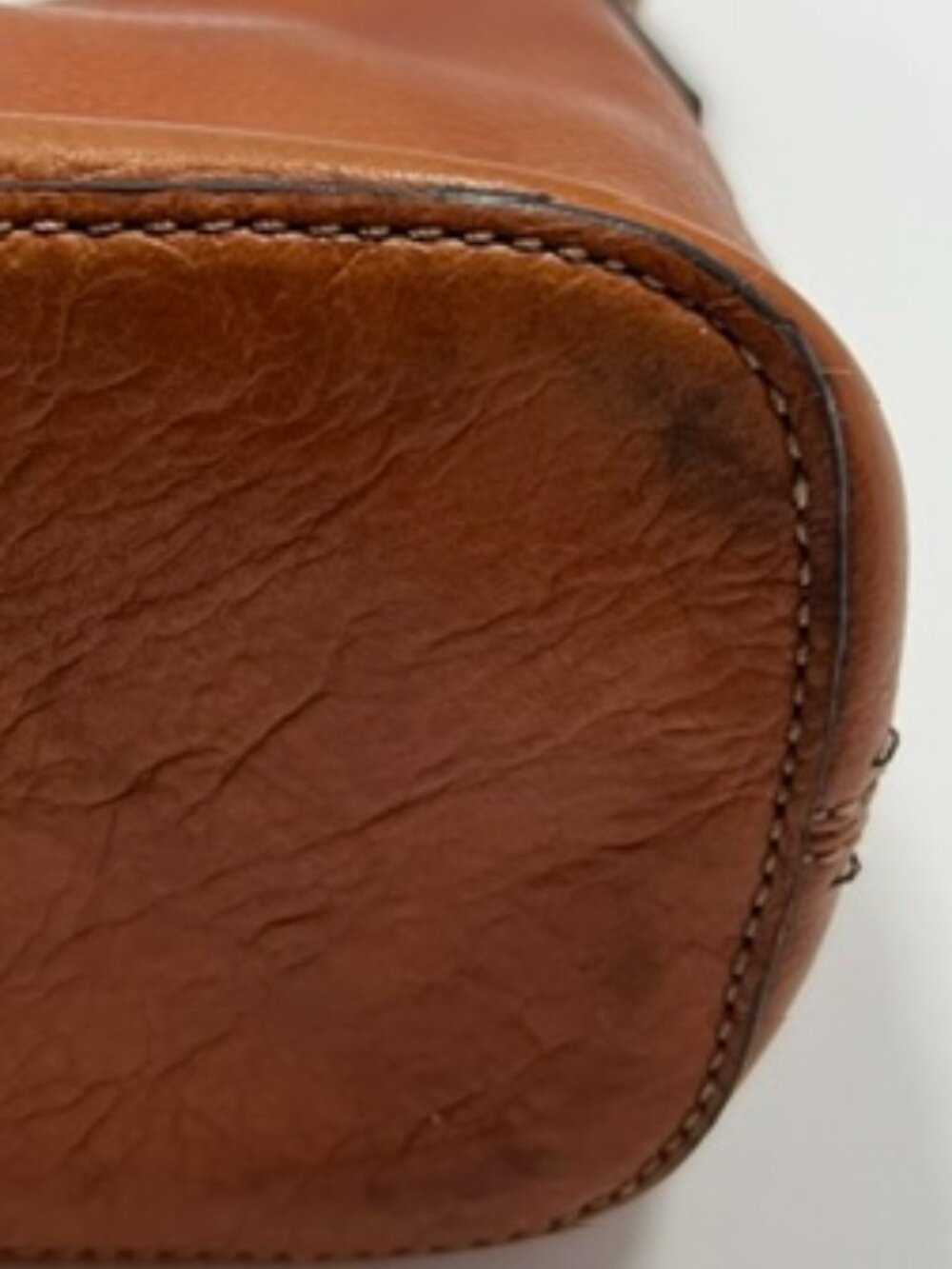 Fossil Tan Leather Crossbody Shoulder Bag - Picture 6 of 12